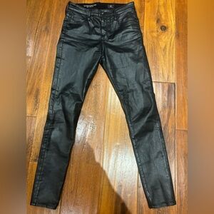 AG The Farrah black wax jeans